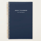 2022 Chinees Dark Navy Blue Weekly Maandelijks nie Planner (Voorkant)