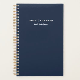 2022 Chinees Dark Navy Blue Weekly Maandelijks nie Planner