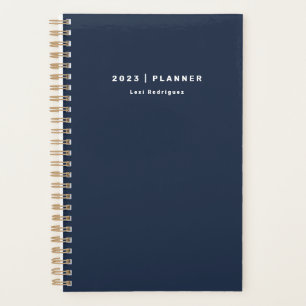 2022 Chinees Dark Navy Blue Weekly Maandelijks nie Planner