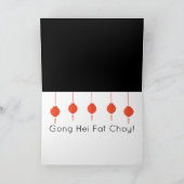 2022 Chinees Nieuwjaar Origami Tiger, zwart Kaart (Binnen)