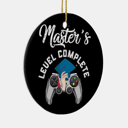 2022 Complete Afstuderen gamer op masterniveau Keramisch Ornament (Rechts)