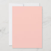2022 Coral Peach Afstuderen Afstuderen Kaart (Achterkant)
