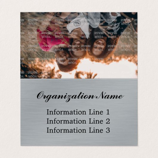 2022 Creëer Uw eigen aangepaste agenda Visitekaartje (Buitenkant ongevouwen)