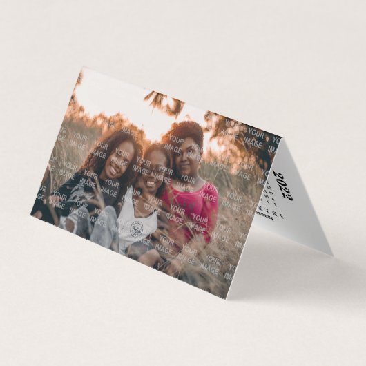 2022 Creëer Uw eigen aangepaste agenda Visitekaartje (Achterkant)