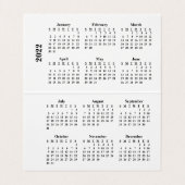 2022 Creëer Uw eigen aangepaste agenda Visitekaartje (Binnenkant ongevouwen)