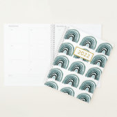 2022 Daily Planner Moderne Minimalistische Regenbo (Display)