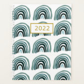 2022 Daily Planner Moderne Minimalistische Regenbo (Voorkant)