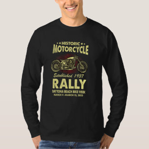 2022 Daytona Beach Bike Week Rally Vintage Voorkan T-shirt