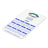 2022 De blauwe agenda van uw Logo Magneet (Linkerzijde)