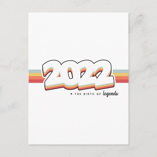 2022 De geboorte van legendes Briefkaart (Voorkant)