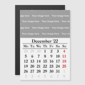 2022 december kalender Magnetische kaart (Voorkant / Achterkant)