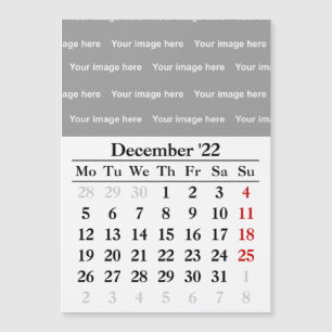 2022 december kalender Magnetische kaart