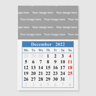 2022 december kalender Magnetische kaart