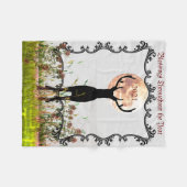 2022 Deer Hunter's Gift Customable Fleece Deken (Voorkant (Horizontaal))