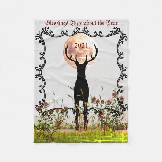 2022 Deer Hunter's Gift Customable Fleece Deken (Voorkant)