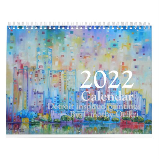 2022 Detroit inspired Calendar Kalender (Hoes)