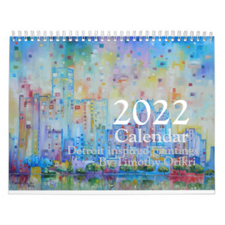 2022 Detroit inspired Calendar Kalender