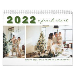 2022 Een nieuwe start nieuwjaarsfoto van de modern Kalender