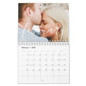 2022 Eenvoudige, minimalistische aangepaste foto Kalender (Feb 2026)