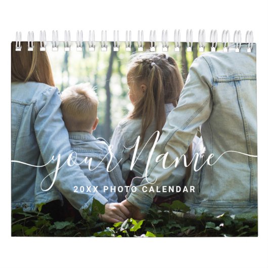 2022 Eenvoudige, minimalistische aangepaste foto Kalender (Hoes)