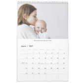 2022 eenvoudige, moderne, trendy familiefoto colla kalender (Mar 2027)