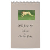 2022 Enkelvoudige pagina Borzoi Art Calendar door  Kalender (Hoes)