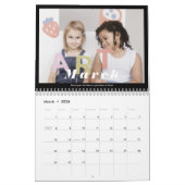 2022 Familie Foto Collage Modern Simple Elegant  Kalender (Mar 2026)