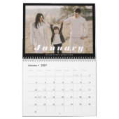2022 Familie Foto Collage Modern Simple Elegant Kalender (Jan 2027)