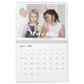 2022 Familie Foto Collage Modern Simple Elegant Kalender (Mar 2026)