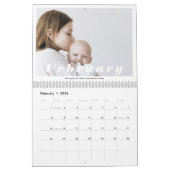2022 Familie Foto Collage Modern Simple Elegant Kalender (Feb 2026)