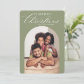2022 FAMILIE PHOTO CARD kerst lijst Aankondiging (Staand voorkant)