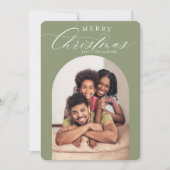 2022 FAMILIE PHOTO CARD kerst lijst Aankondiging (Voorkant)