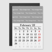 2022 Februari kalender Magnetische kaart (Voorkant / Achterkant)