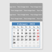 2022 Februari kalender Magnetische kaart (Voorkant)