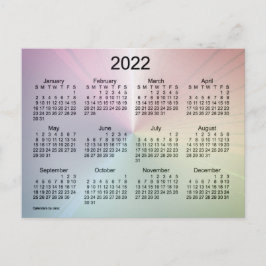 2022 Fog Shimmer Mini Kalender van Janz Briefkaart