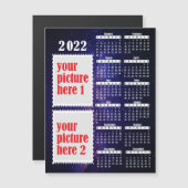 2022 Foto-aangepast Calendar Fridge Magnet (Voorkant / Achterkant)