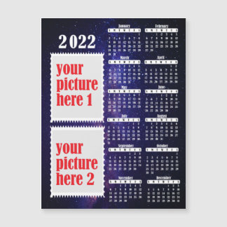 2022 Foto-aangepast Calendar Fridge Magnet