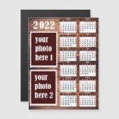 2022 Foto-aangepast Calendar Fridge Magnet (Voorkant / Achterkant)