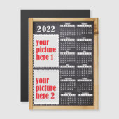 2022 Foto-aangepast Calendar Fridge Magnet (Voorkant / Achterkant)