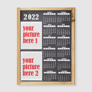2022 Foto-aangepast Calendar Fridge Magnet