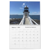 2022 Fotovuurtoren voor de kust van de Maine Coast Kalender (Feb 2027)
