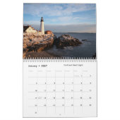 2022 Fotovuurtoren voor de kust van de Maine Coast Kalender (Jan 2027)