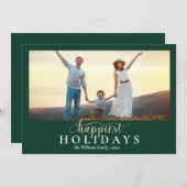 2022 Gelukkig Kerst Foto Insteek Kaarten (Voorkant / Achterkant)