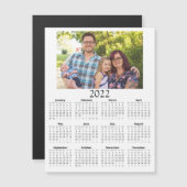 2022 Gepersonaliseerd Photo Calendar Mini Magnet (Voorkant / Achterkant)