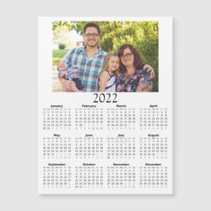 2022 Gepersonaliseerd Photo Calendar Mini Magnet