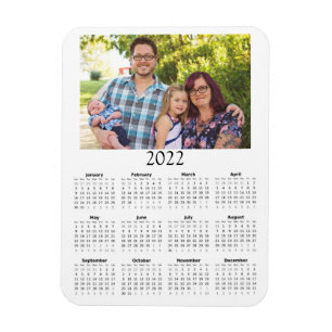 2022 Gepersonaliseerd Photo Calendar Mini Magnet Magneet