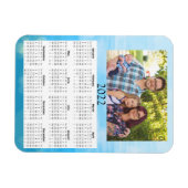 2022 Gepersonaliseerd Photo Calendar Mini Magnet Magneet (Horizontaal)