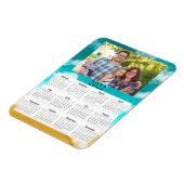 2022 Gepersonaliseerd Photo Calendar Mini Magnet Magneet (Linkerzijde)