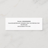 2022 Gold Burgundy Afstuderen Naam invullen Contactkaartje (Achterkant)