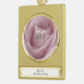 2022 Golden Wedding 50ste Jubileum Verguld Banner Ornament (Links)